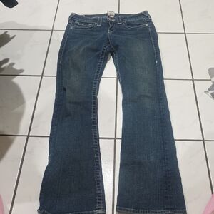 True Religion Dark Blue Boot Cut Jeans